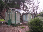 skleník před renovací